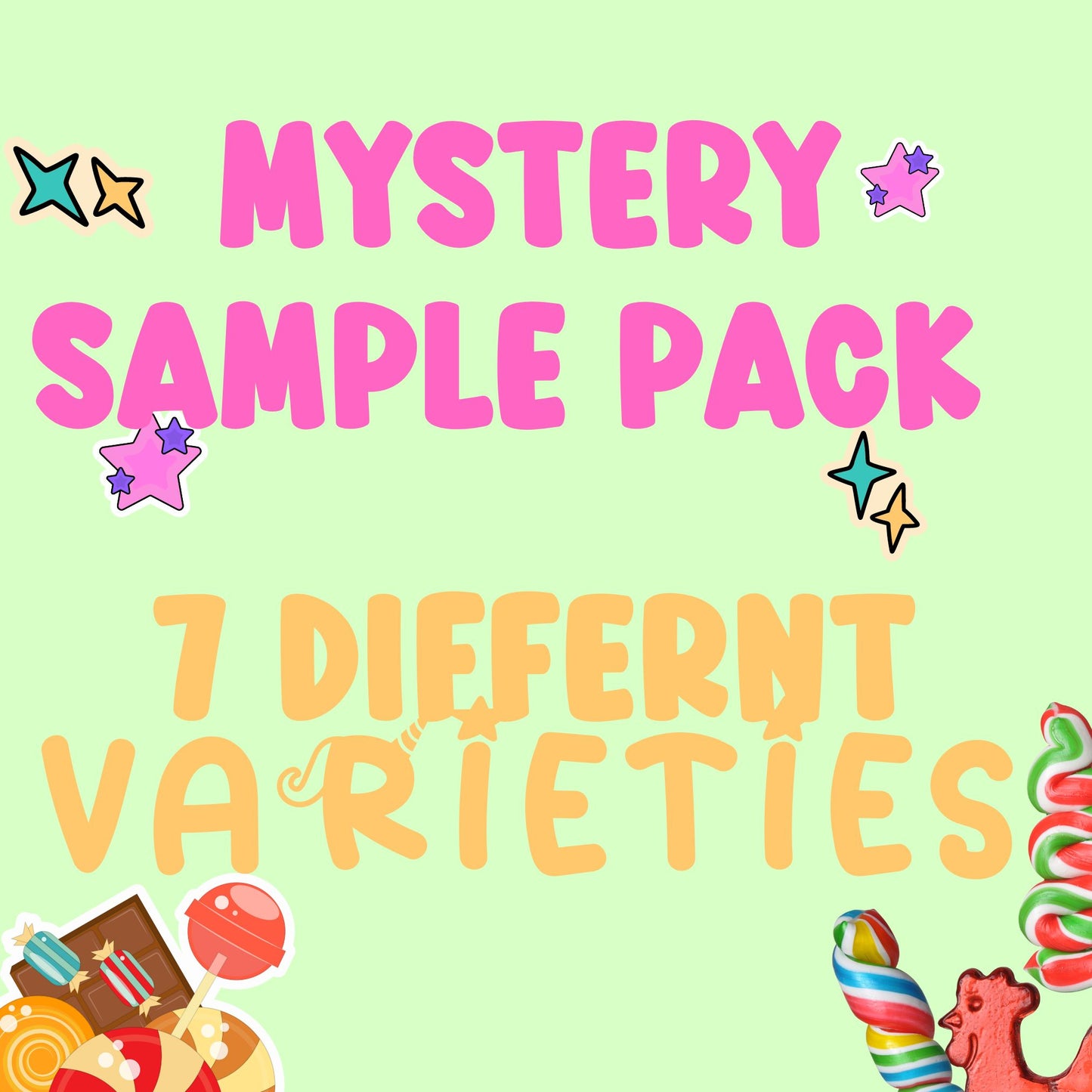 Freeze Dried Candy Mystery Sample Pack - 7 Varieties Bundle